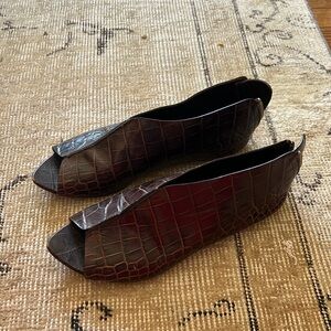 Jenni Kayne embossed leather sandals